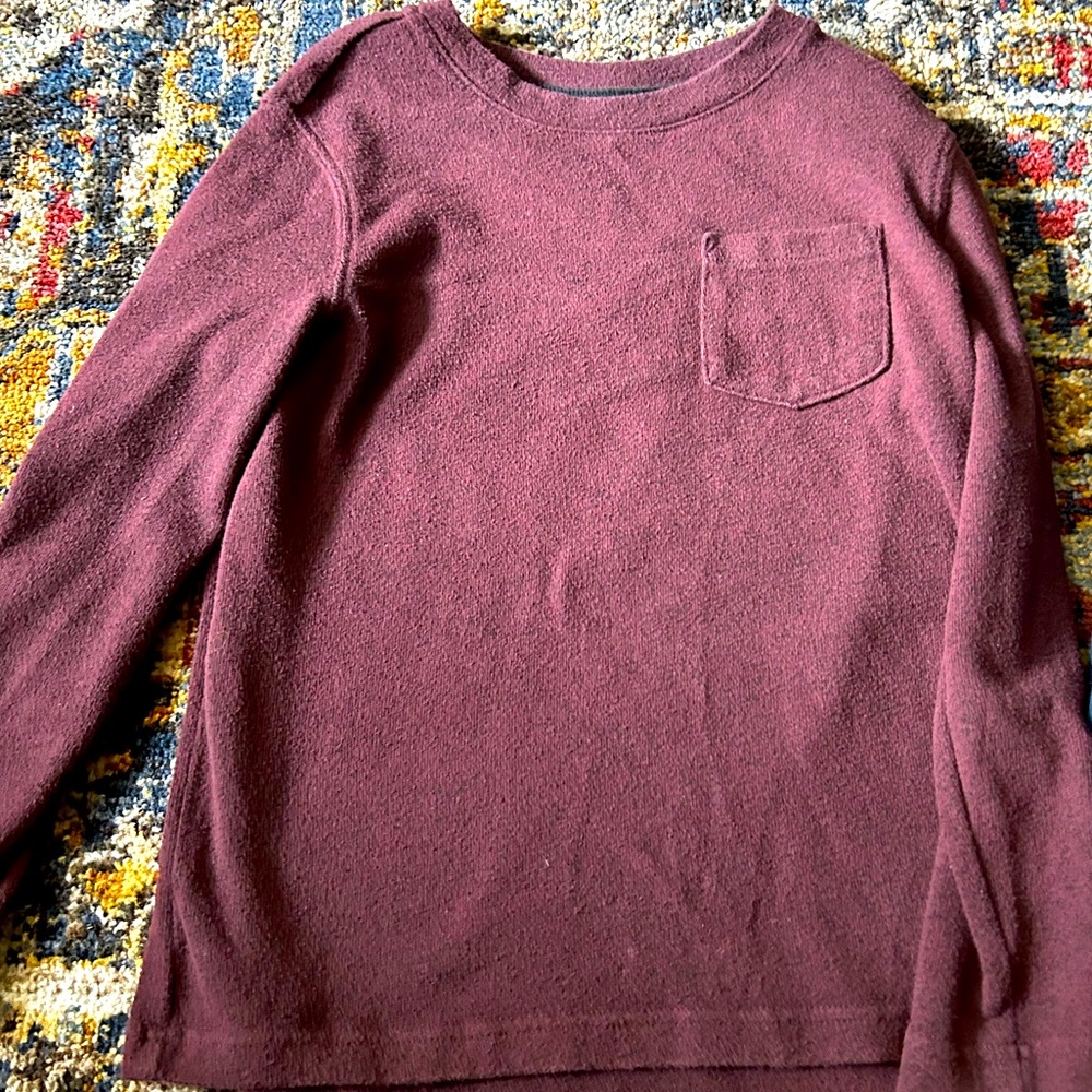 Red long sleeve sweater